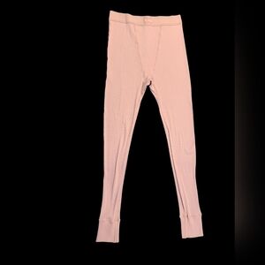 Skims Dusty Pink Cotton Ribbed Leggings size Medium
